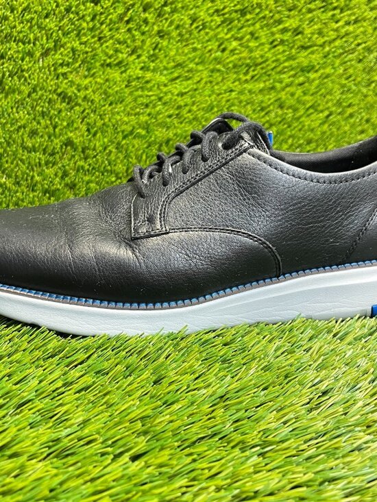Cole Haan Grand Atlantic Mens Size 12 Black White Classic Leather Oxford Shoes main image 9